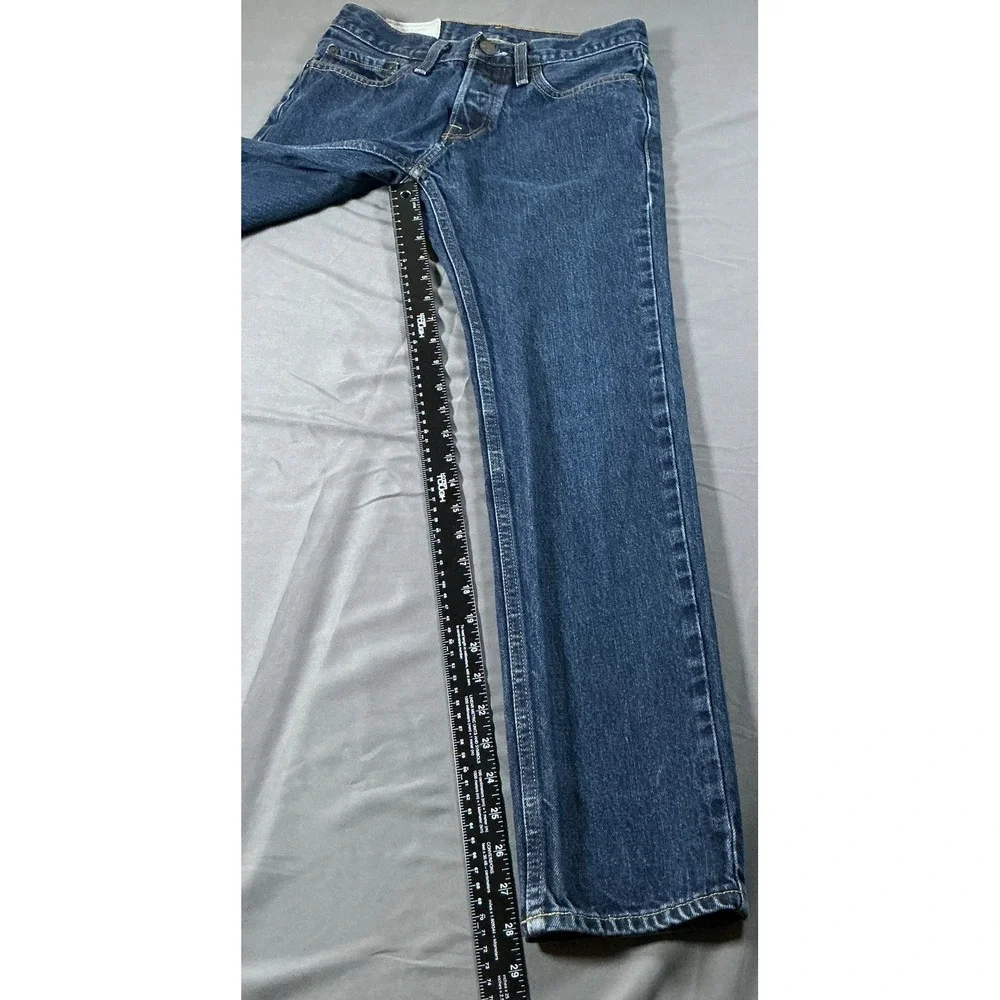 Hollister Skinny Jeans Mens 28x30 Dark Wash Button Fly Denim Blue